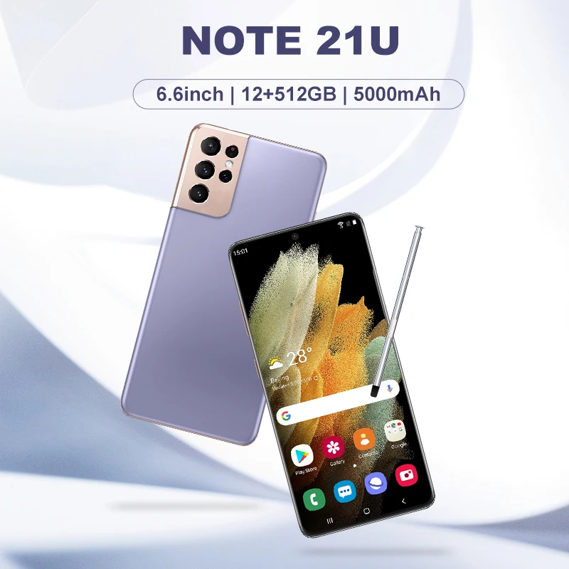 Note21Ultra Smartphone Android 6.6in Mobile Phones HD Rear Cameras Screen MTK6580P Featured Full Screen Unlocked Cell Phones
Note21Ultra Smartphone Android 6.6in Mobile Phones HD Rear Cameras Screen MTK6580P Featured Full Screen Unlocked Cell Phones