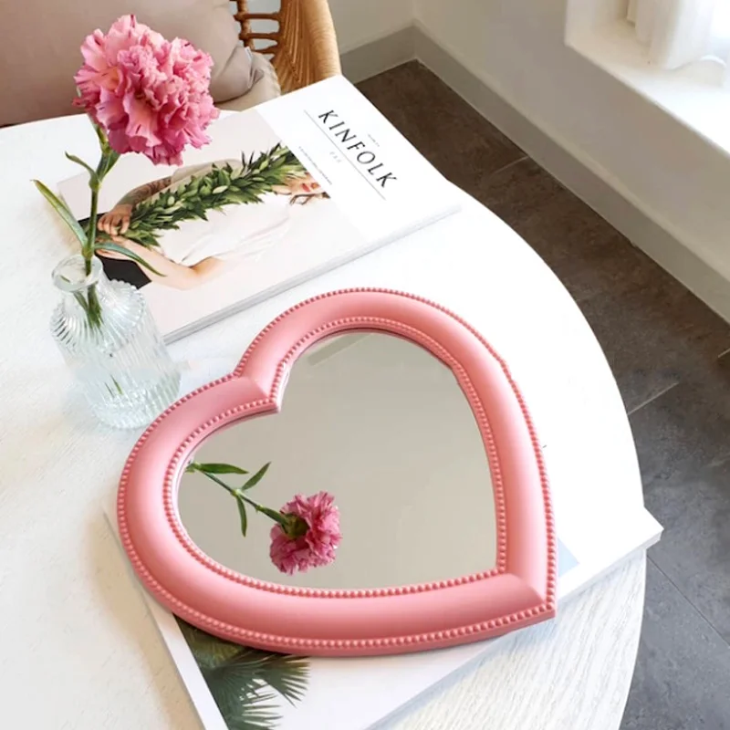 INS Love Makeup Mirror Desktop Vanity Mirror Wall Mounted Dual-Use Makeup Mirror Wall Decoration Christmas Heart-Shaped Mirror
INS Love Makeup Mirror Desktop Vanity Mirror Wall Mounted Dual-Use Makeup Mirror Wall Decoration Christmas Heart-Shaped Mirror