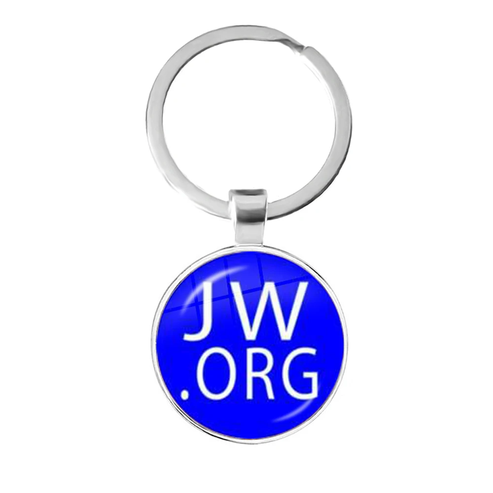 Брелок JW.org художественное изображение свидетелей иевы стеклянный кабошон 25 мм