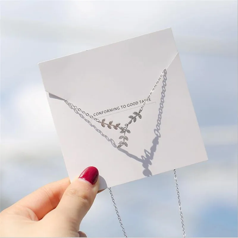 Hot sale 925 Sterling Silver Fresh Zircon Leaves Elegant Necklace for Women Girls Ladies Charm Accessories Jewelry Gifts SN141
Hot sale 925 Sterling Silver Fresh Zircon Leaves Elegant Necklace for Women Girls Ladies Charm Accessories Jewelry Gifts SN141