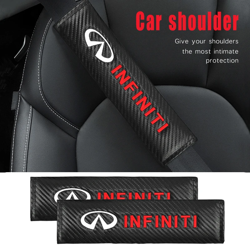 2PCS Car Styling Seat Belt Cover Seat Belt Shoulder Guard For Infiniti FX35 Q50 Q30 ESQ QX50 QX60 QX70 EX JX35 Auto Accessories
2PCS Car Styling Seat Belt Cover Seat Belt Shoulder Guard For Infiniti FX35 Q50 Q30 ESQ QX50 QX60 QX70 EX JX35 Auto Accessories