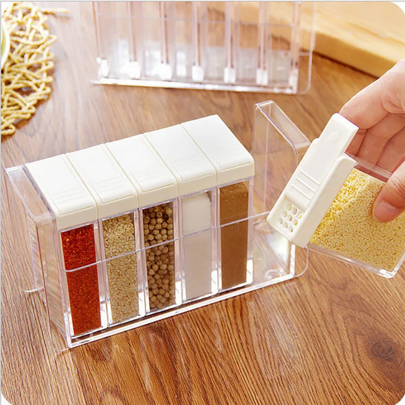 set Household Kitchen Seasoning Box Jar Transparent Salt Pepper Spice Sprayer Storage Container Kitchen Spice Cumin Bottle tank
set Household Kitchen Seasoning Box Jar Transparent Salt Pepper Spice Sprayer Storage Container Kitchen Spice Cumin Bottle tank
