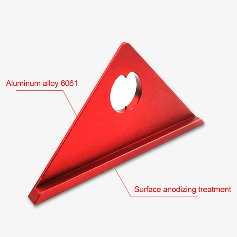 Woodworking Layout Gauge Aluminum Alloy Scribing Triangle Angle Ruler Woodworking Square Metric Protractor Measure Tool
Woodworking Layout Gauge Aluminum Alloy Scribing Triangle Angle Ruler Woodworking Square Metric Protractor Measure Tool
