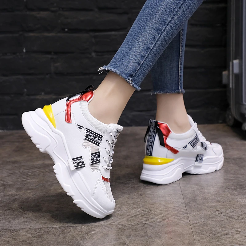 2021 Spring Women's Casual Sports High Platform Shoes All-match Comfortable Women's Chunky Sneakers Mesh Breathable Autumn Shoes
2021 Spring Women's Casual Sports High Platform Shoes All-match Comfortable Women's Chunky Sneakers Mesh Breathable Autumn Shoes