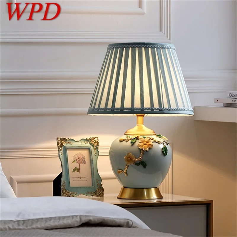 WPD Contemporary Table Lamp Brass Creative Ceramic LED Desk Light Decorative for Home
WPD Contemporary Table Lamp Brass Creative Ceramic LED Desk Light Decorative for Home