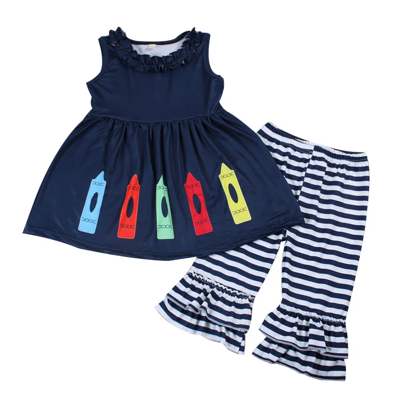 Summer wholesale children casual clothes girls clothes striped kids clothes
Summer wholesale children casual clothes girls clothes striped kids clothes