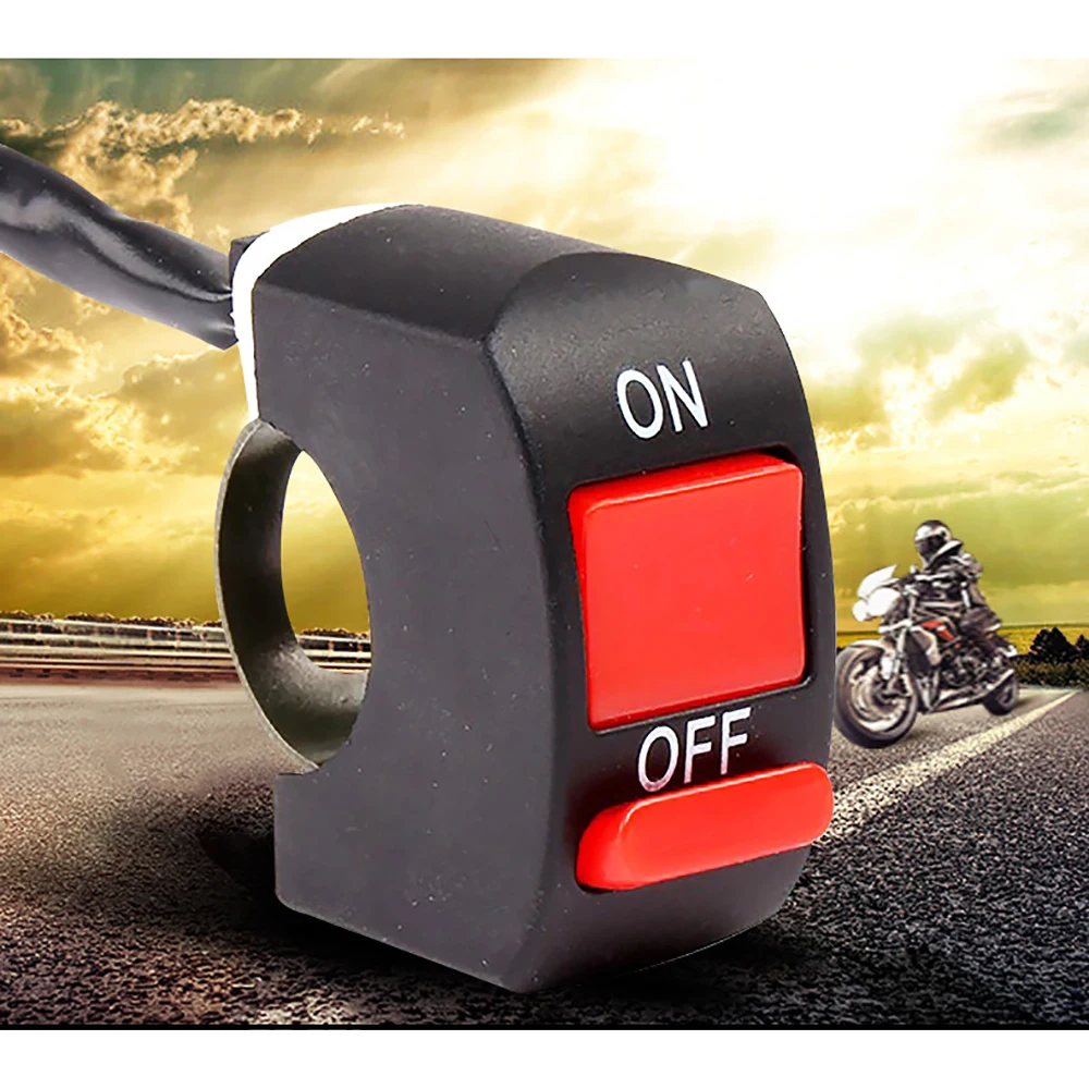 Motorcycle Switches Bullet Connector Handlebar ON/OFF Button Push Switch | Автомобили и мотоциклы