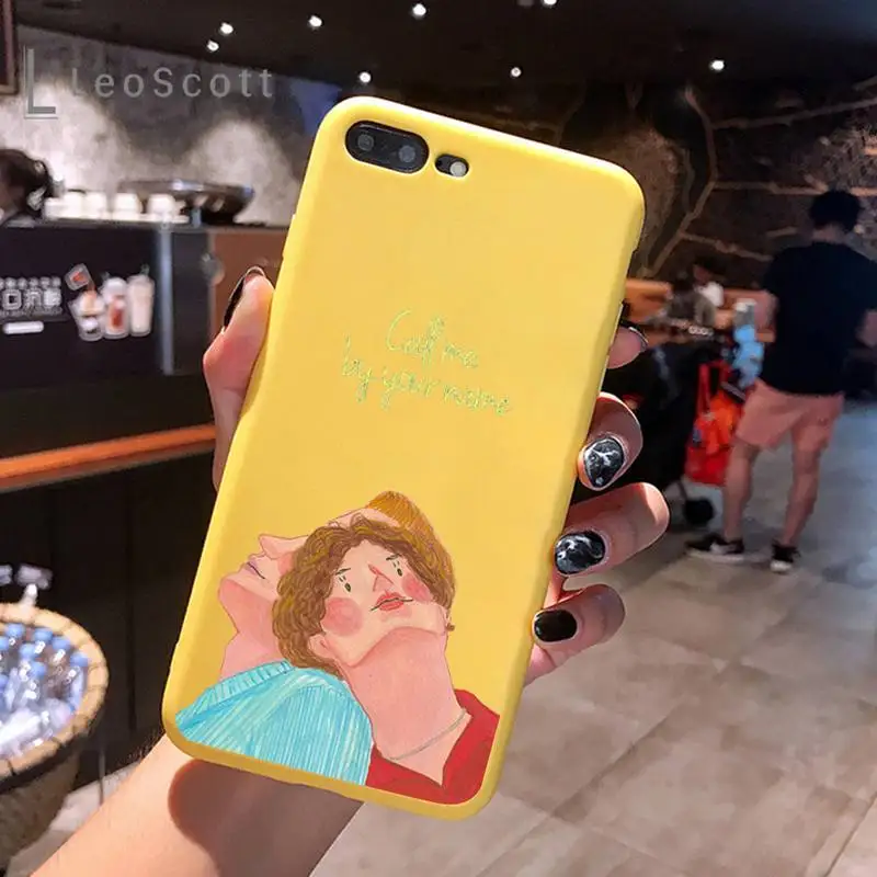 Call Me by Your Name Phone Case Yellow Candy Color for iPhone 6 7 8 11 12 s mini pro X XS XR MAX Plus
Call Me by Your Name Phone Case Yellow Candy Color for iPhone 6 7 8 11 12 s mini pro X XS XR MAX Plus