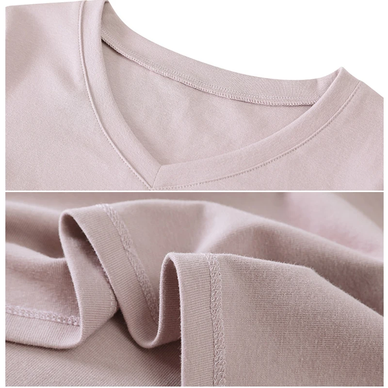 Blue V-neck T-shirt Female Long sleeve Tshirt simple Tops Women Autumn 2020 Solid T Shirt cotton Shirts clothes Tshirts Femme
Blue V-neck T-shirt Female Long sleeve Tshirt simple Tops Women Autumn 2020 Solid T Shirt cotton Shirts clothes Tshirts Femme