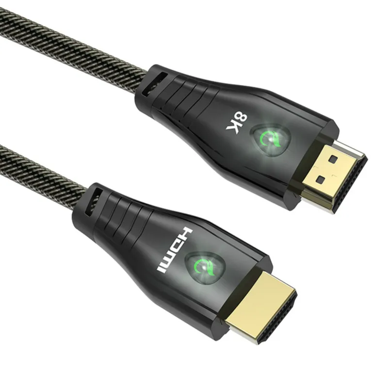 HDMI2.1 8K Cable Adapter with LED Working Indicator for Super High Resolution 0.5m 1m 2m 3m 5m 10m
HDMI2.1 8K Cable Adapter with LED Working Indicator for Super High Resolution 0.5m 1m 2m 3m 5m 10m