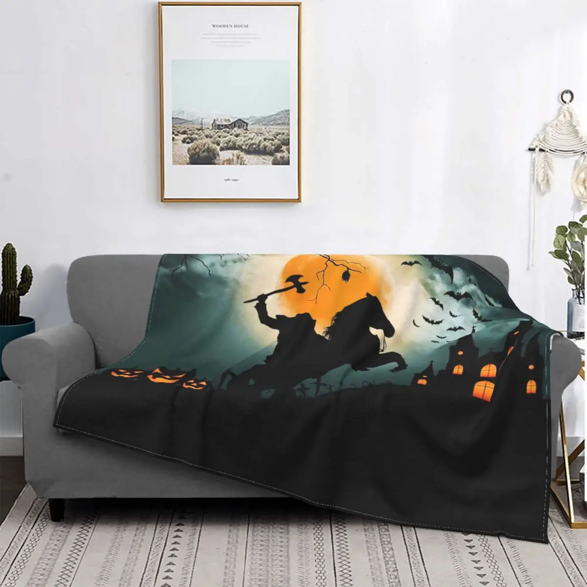 Headless Horseman Halloween Blankets Fleece Winter Ghost Darkness Portable Warm Throw Blankets for Home Bedroom Rug Piece
Headless Horseman Halloween Blankets Fleece Winter Ghost Darkness Portable Warm Throw Blankets for Home Bedroom Rug Piece