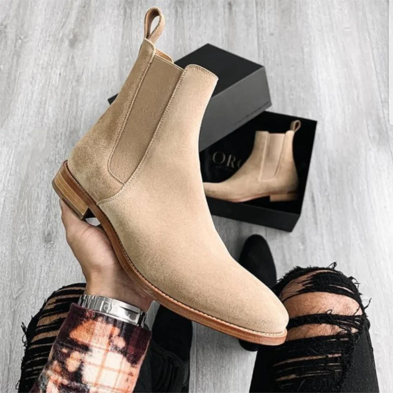 Fashion Men's Suede Leather Shoes High Quality Retro Solid Color Slip-on Men's Boots Casual Fashion Zapatos De Hombre yx250
Fashion Men's Suede Leather Shoes High Quality Retro Solid Color Slip-on Men's Boots Casual Fashion Zapatos De Hombre yx250