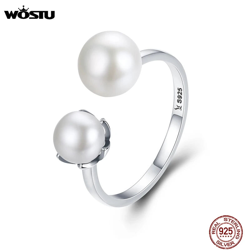 WOSTU 925 Sterling Silver & Freshwater Pearl Cultured Elegance Finger Rings For Women S925 Silver Jewelry Luxury Gift CQR192
WOSTU 925 Sterling Silver & Freshwater Pearl Cultured Elegance Finger Rings For Women S925 Silver Jewelry Luxury Gift CQR192