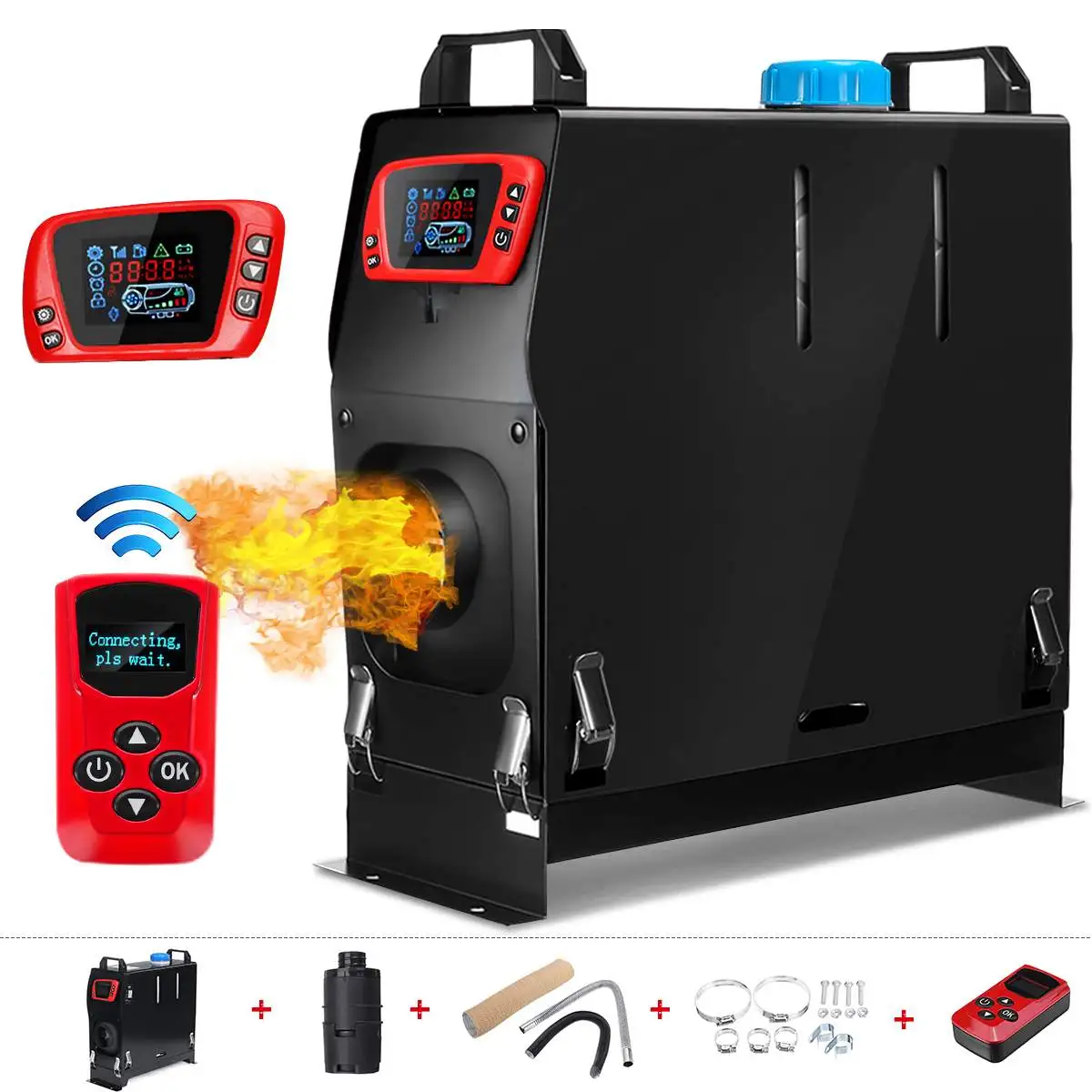 NEW 8KW 12V Car Heater All In One Diesel Air Parking Heater Single Hole LCD Remote Control Heater For Trucks Motor-Homes Boats
NEW 8KW 12V Car Heater All In One Diesel Air Parking Heater Single Hole LCD Remote Control Heater For Trucks Motor-Homes Boats