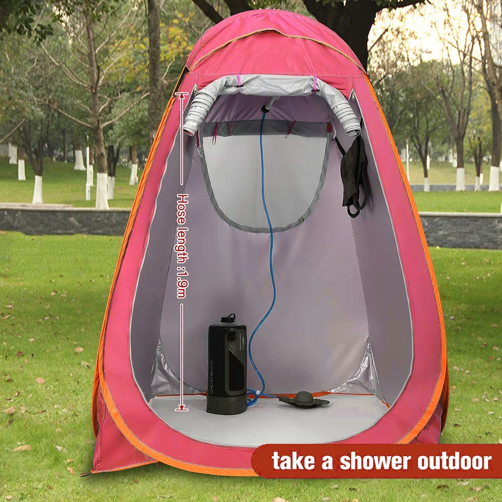 Shower Bag for Camping Solar Water Bag Portable Bag with Switch Hose and Shower Head for Outdoor Hiking Picnic Swimming