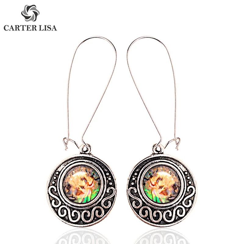 CARTER LISA Afghan India Jhumka Round Statement Earring Drop Pendientes Hippie Tribal Egypt Nepal Gypsy Oorbellen pendientes | Украшения и