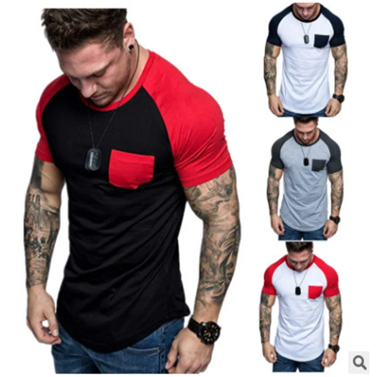 Tshirt Men Patch Pockets Color Matching Fashion Sports Short Sleeves Summer 90s Shirt Exercise Running Clothes XL
Tshirt Men Patch Pockets Color Matching Fashion Sports Short Sleeves Summer 90s Shirt Exercise Running Clothes XL