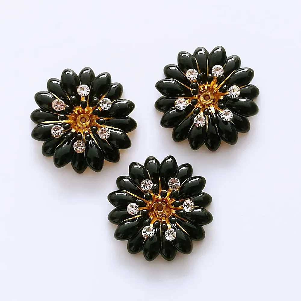 10 PCS 28mm Metal Copper Multilayer Sunflowers Rhinestone Crystal Drops Of Glaze Flowers DIY Accessories For Jewelry Making
10 PCS 28mm Metal Copper Multilayer Sunflowers Rhinestone Crystal Drops Of Glaze Flowers DIY Accessories For Jewelry Making