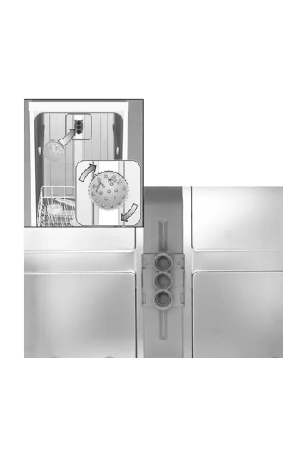 Tray Wash Head For Dishwashers