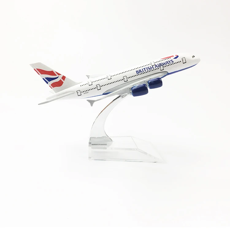 Alloy Metal Air British Airways A380 Airlines Airplane Model Airbus 380 Plane Model Stand Aircraft Kids Gifts 16cm 
Alloy Metal Air British Airways A380 Airlines Airplane Model Airbus 380 Plane Model Stand Aircraft Kids Gifts 16cm