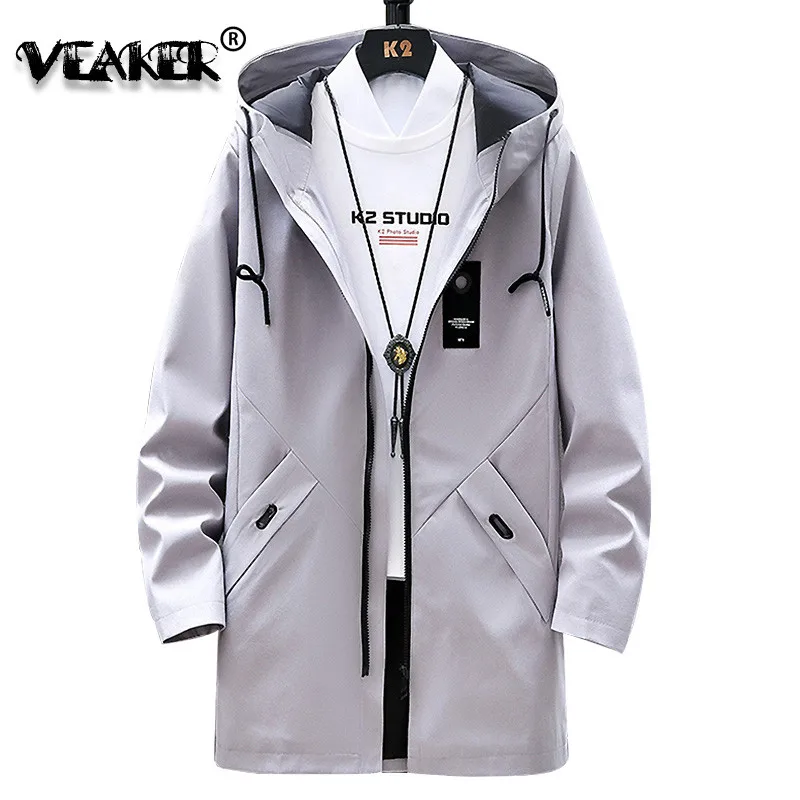 Windbreaker Brand Black Men Autumn Coats Jacket Plus Size Pocket Trench Long Jackets Casual Clothes Men's Fashion Hooded Jacket
Windbreaker Brand Black Men Autumn Coats Jacket Plus Size Pocket Trench Long Jackets Casual Clothes Men's Fashion Hooded Jacket
