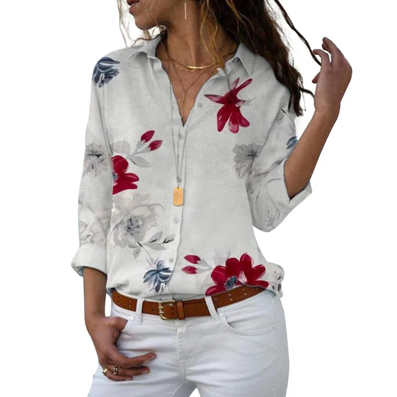 Long Sleeve Women Blouses 2021 Plus Size Turn-down Collar Blouse Shirt Casual Tops Elegant Work Wear Chiffon Shirts 5XL
Long Sleeve Women Blouses 2021 Plus Size Turn-down Collar Blouse Shirt Casual Tops Elegant Work Wear Chiffon Shirts 5XL