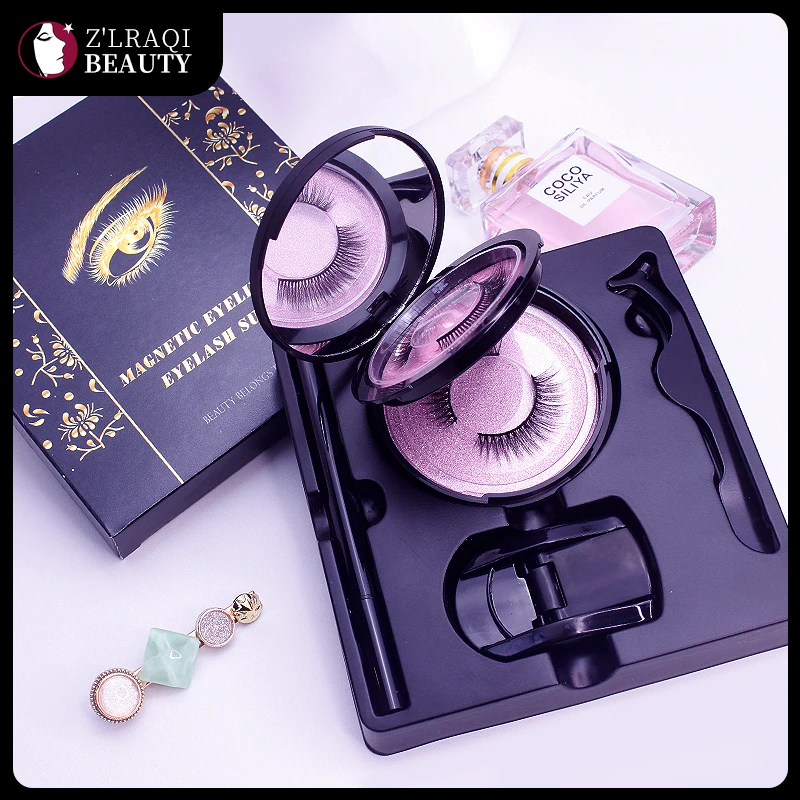 New Magnetic Eyelash Sets 2 Pairs Eyelashes Of A High-intensity Magnetic Eyeliner And Lash Clip Tweezers Eye Handmade Natural. 
New Magnetic Eyelash Sets 2 Pairs Eyelashes Of A High-intensity Magnetic Eyeliner And Lash Clip Tweezers Eye Handmade Natural.