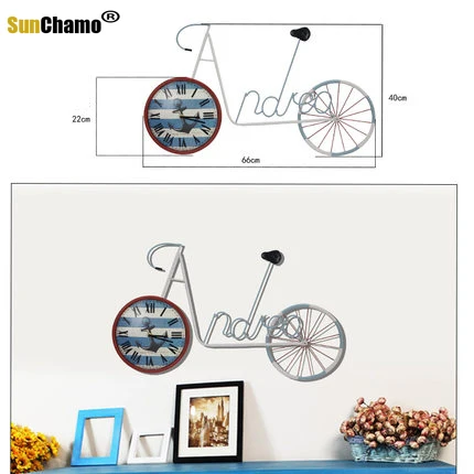 VINTAGE WALL CLOCK MEDITERRANEAN STYLE DECORATIVE WALL DECORATION LIVING ROOM STYLISH CREATIVE WALL DECORATION BICYCLE
VINTAGE WALL CLOCK MEDITERRANEAN STYLE DECORATIVE WALL DECORATION LIVING ROOM STYLISH CREATIVE WALL DECORATION BICYCLE