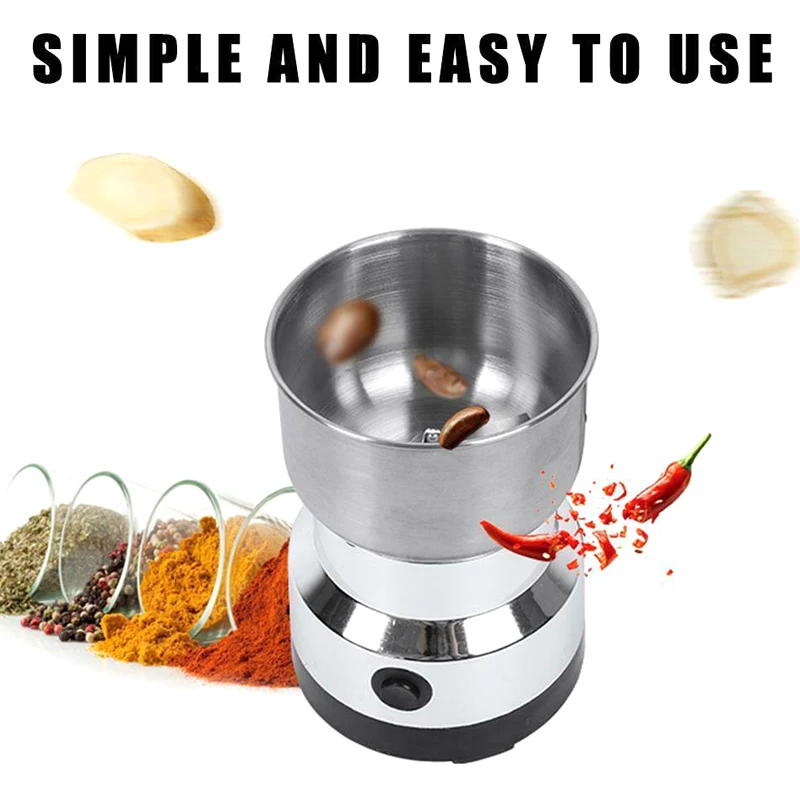 Electric Spices Nuts Coffee Bean Mills Cutter Grinder with Stainless Steel for Home Kitchen ADW889
Electric Spices Nuts Coffee Bean Mills Cutter Grinder with Stainless Steel for Home Kitchen ADW889