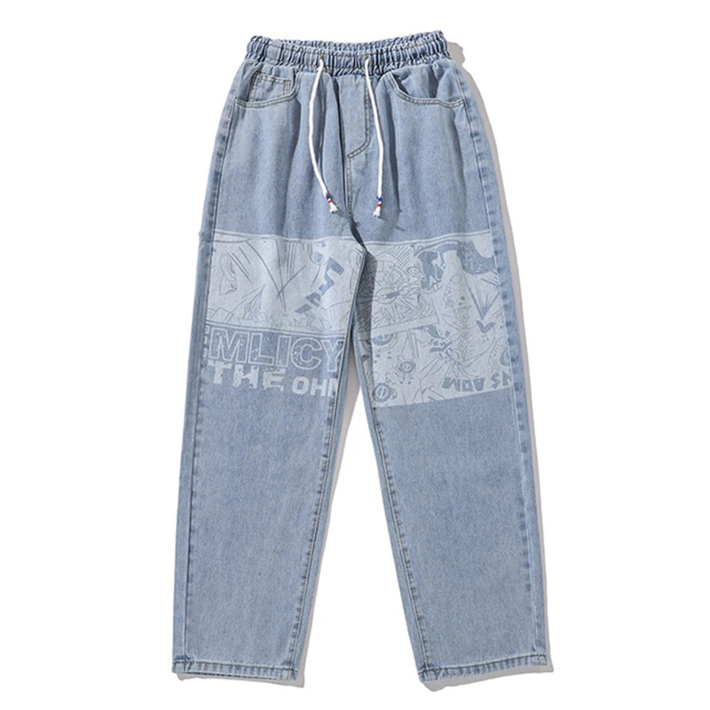 New Autumn And Winter Men Jeans Cartoon Print Pattern Straight Baggy Cowboy Leisure Chic Trendy Denim Men Trousers Size S-XXXL 
New Autumn And Winter Men Jeans Cartoon Print Pattern Straight Baggy Cowboy Leisure Chic Trendy Denim Men Trousers Size S-XXXL