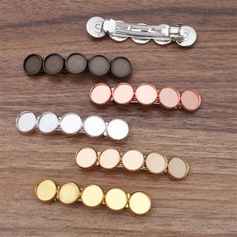 5pcs Hair Jewelry Settings Cabochon Base Blank Bezel Trays for 12mm Cabochon Cameo DIY Hairpins Spring Clip Jewelry Findings
5pcs Hair Jewelry Settings Cabochon Base Blank Bezel Trays for 12mm Cabochon Cameo DIY Hairpins Spring Clip Jewelry Findings