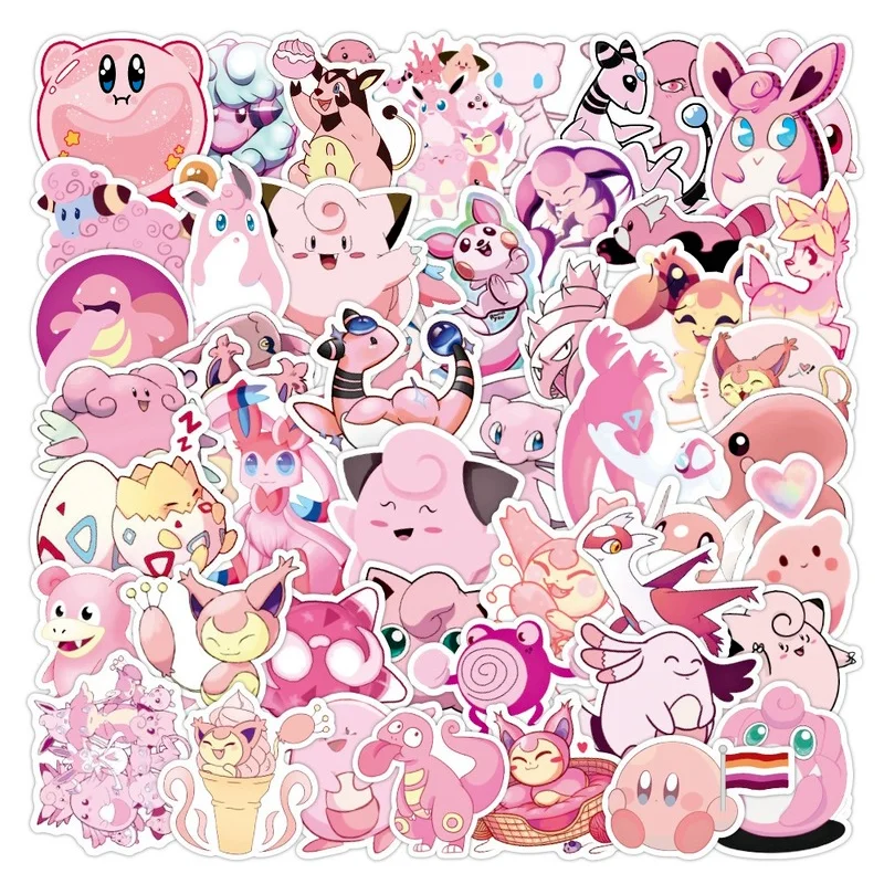 50PCS Pink Pokemon Stickers Kirby Aesthetic Cartoon Anime Graffiti Pegatinas Suitcase Suitcase Guitar Waterproof Naklejki
50PCS Pink Pokemon Stickers Kirby Aesthetic Cartoon Anime Graffiti Pegatinas Suitcase Suitcase Guitar Waterproof Naklejki