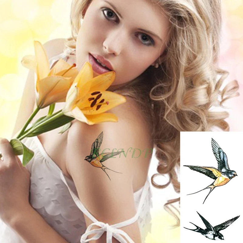 Waterproof Temporary Tattoo Sticker Swallow fly bird Flash Tatoo Fake Tatto arm leg Wrist Foot hand For Girl Men Women kids
Waterproof Temporary Tattoo Sticker Swallow fly bird Flash Tatoo Fake Tatto arm leg Wrist Foot hand For Girl Men Women kids