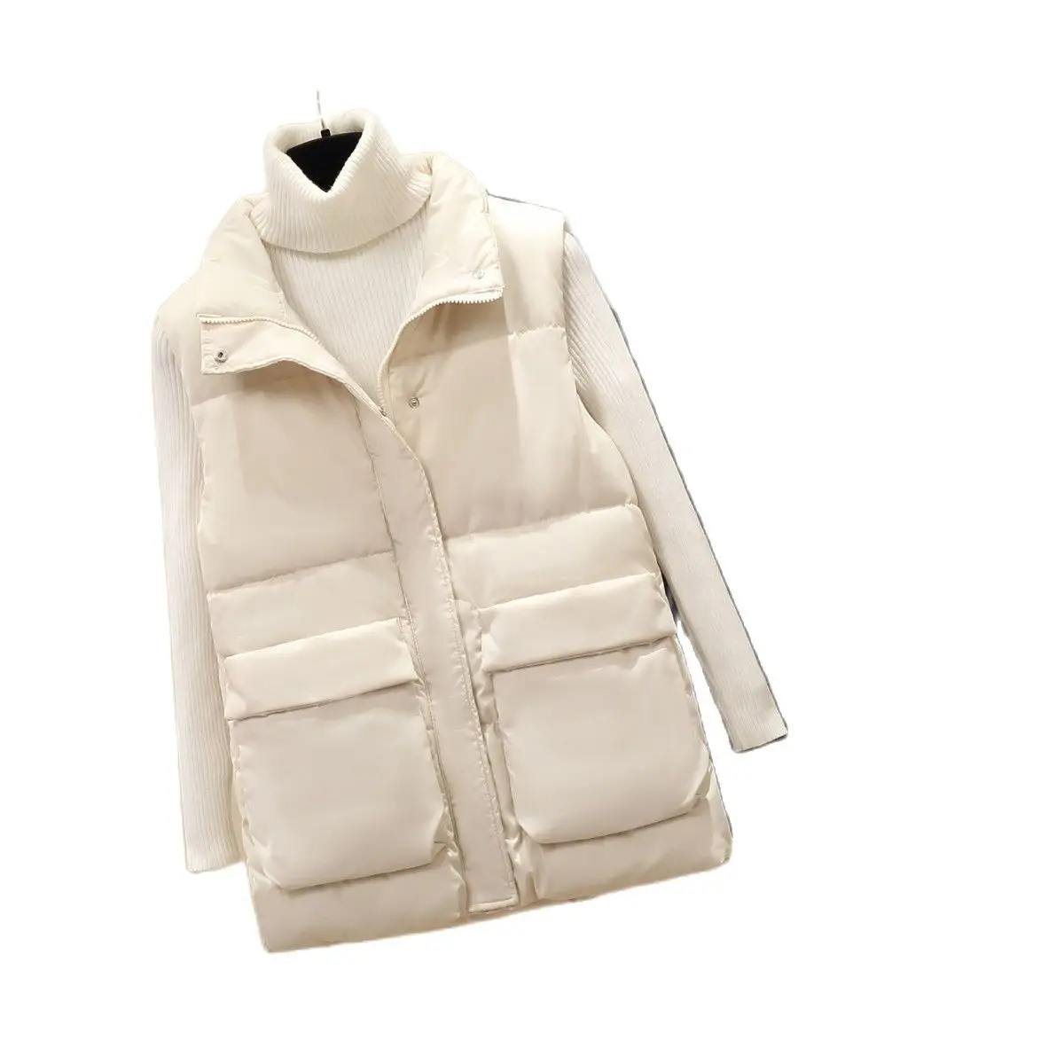 Girl coat Winter Vest Chalecos Para Mujer Jacket Women Long Vests New Korean Stand-up Collar Cotton Waistcoat Gilet Female Bkack
Girl coat Winter Vest Chalecos Para Mujer Jacket Women Long Vests New Korean Stand-up Collar Cotton Waistcoat Gilet Female Bkack