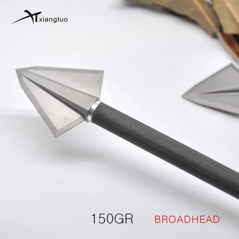 12pcs Broadheads Archery Hunting Arrowheads Stainless Steel Compound Bow Tips steel hunting tools 125/150 grain
12pcs Broadheads Archery Hunting Arrowheads Stainless Steel Compound Bow Tips steel hunting tools 125/150 grain