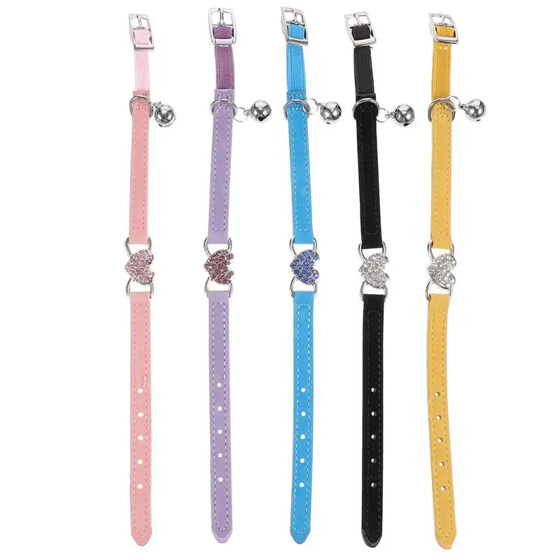 Очаровательный собачий ошейник 5 шт. Регулируемый Стразы ошейник для кошек с колокольчиком товары для домашних животных
Очаровательный собачий ошейник 5 шт. Регулируемый Стразы ошейник для кошек с колокольчиком товары для домашних животных