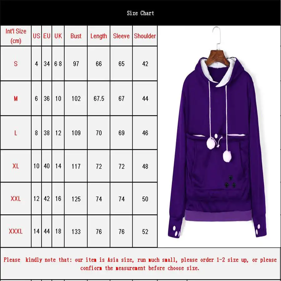 Women Hooded Winter Autumn Warm Sweatshirt Casual Long Sleeve Hoodie Kangaroo pocket Pullover Sweater Tops Plus Size 3XL
Women Hooded Winter Autumn Warm Sweatshirt Casual Long Sleeve Hoodie Kangaroo pocket Pullover Sweater Tops Plus Size 3XL