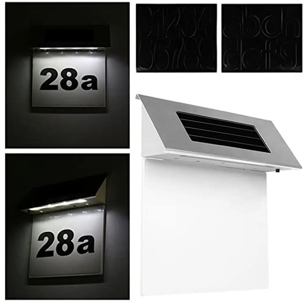 Door Number Light LED House Signs Plaques House Stainless Steel Outdoor Environmentally Solar Powered Door Number Light
Door Number Light LED House Signs Plaques House Stainless Steel Outdoor Environmentally Solar Powered Door Number Light