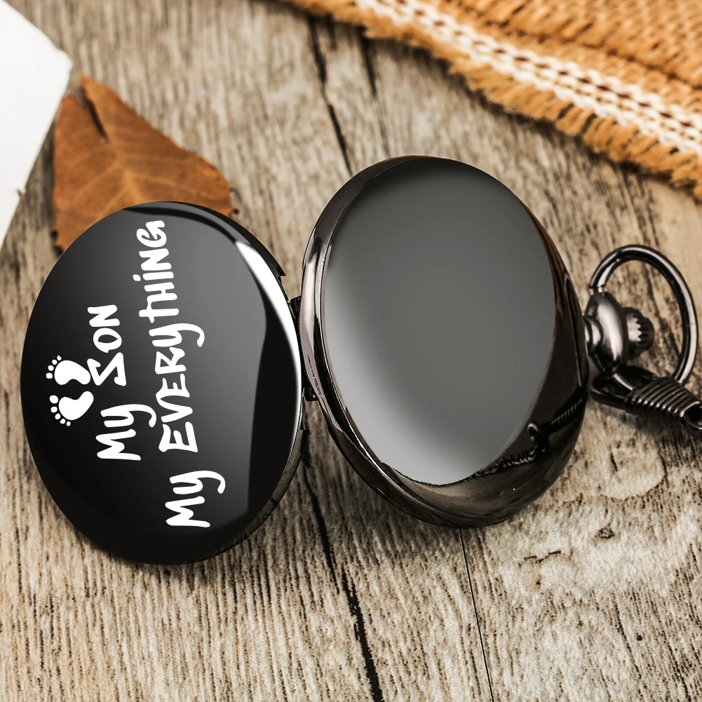My Son My Everything Pattern Pocket Birthday Gift for Children Personalized Text Printed Pendant Watches Present for Kid
My Son My Everything Pattern Pocket Birthday Gift for Children Personalized Text Printed Pendant Watches Present for Kid