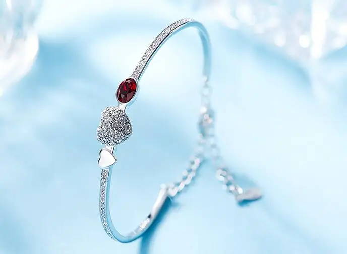 YGU10 925 Silver Love Zircon Girls Bracelet Circular Crystal Bracelet Birthday Festival Girls Gift
YGU10 925 Silver Love Zircon Girls Bracelet Circular Crystal Bracelet Birthday Festival Girls Gift