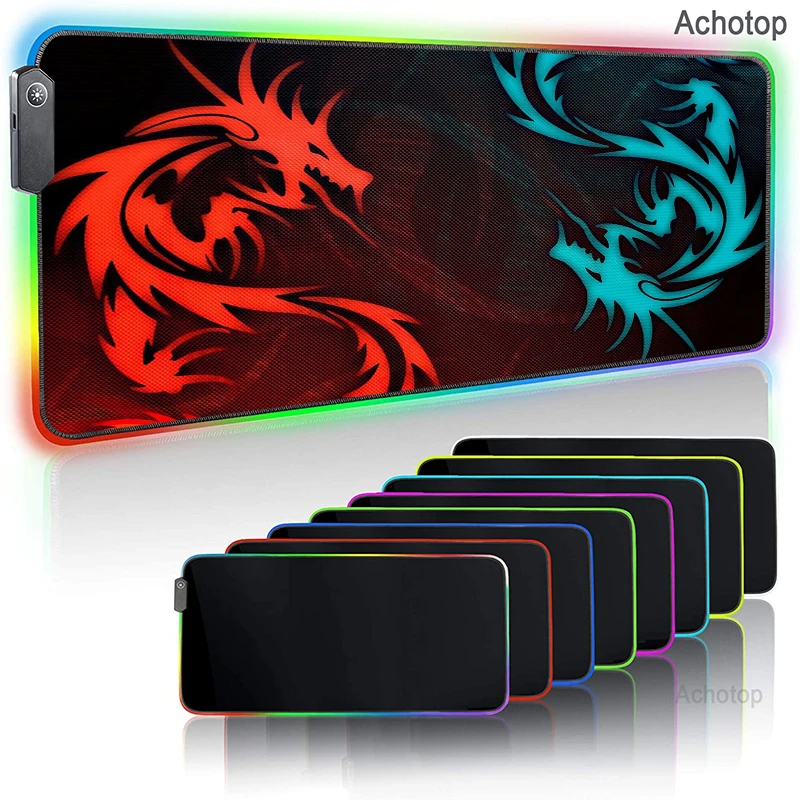 Игровой коврик для мыши MSI Dragon со светодиодный светильник кой большой
