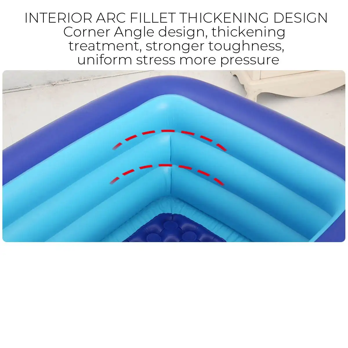 130-262cm Square Inflatable Swimming Pool Kids Basin Bath Tub Outdoor Ball Paddling Pool Portable Water Play Pool Home Use
130-262cm Square Inflatable Swimming Pool Kids Basin Bath Tub Outdoor Ball Paddling Pool Portable Water Play Pool Home Use