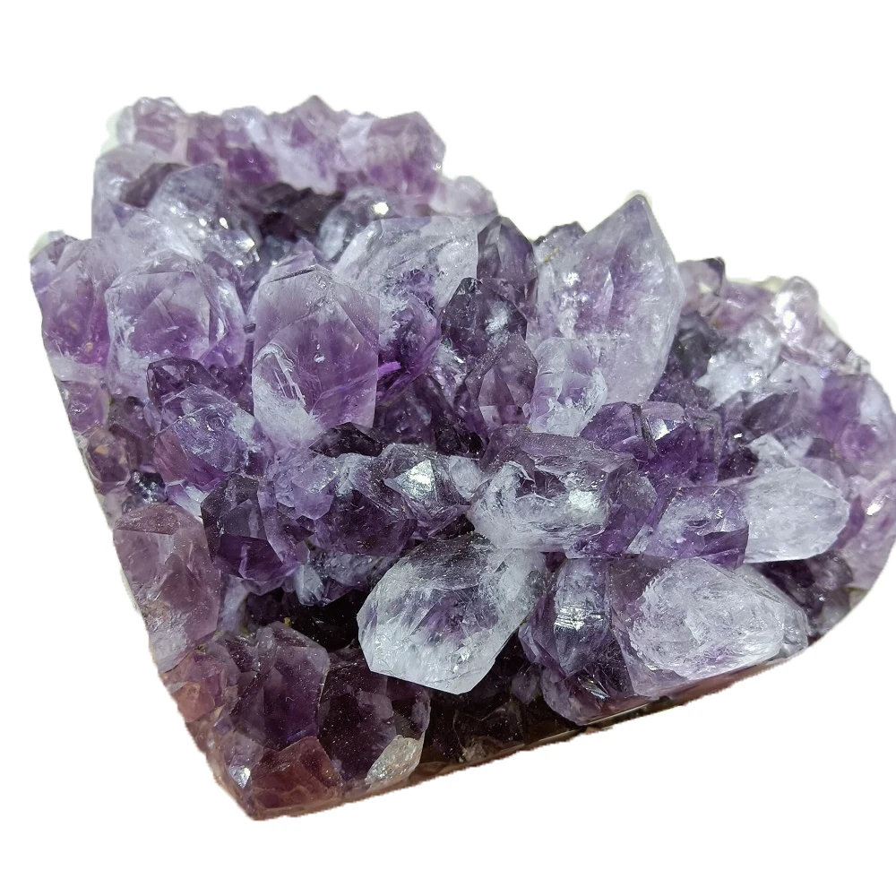 Natural Amethyst Crystal heart Quartz Cluster Healing Stones Specimen Home Decoration Crafts Things are prettier than pictures
Natural Amethyst Crystal heart Quartz Cluster Healing Stones Specimen Home Decoration Crafts Things are prettier than pictures