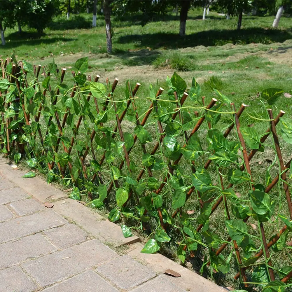 70CM / 40CM Artificial Garden fence decoration privacy Wood with Artificial green Leaf Retractable Extension fencing Countyard
70CM / 40CM Artificial Garden fence decoration privacy Wood with Artificial green Leaf Retractable Extension fencing Countyard