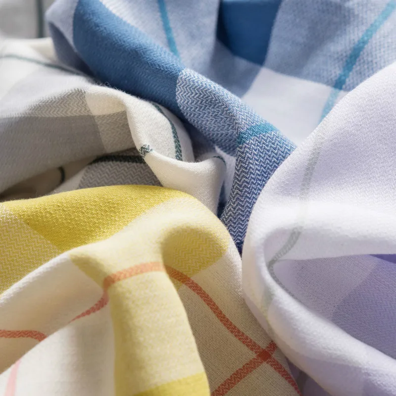 100% Cotton Spring&autumn Couples Sleepwear Lovers Plaid Simple Style Pajams Suit Men's And Women's Soft Yarn Loose Pijamas Set
100% Cotton Spring&autumn Couples Sleepwear Lovers Plaid Simple Style Pajams Suit Men's And Women's Soft Yarn Loose Pijamas Set