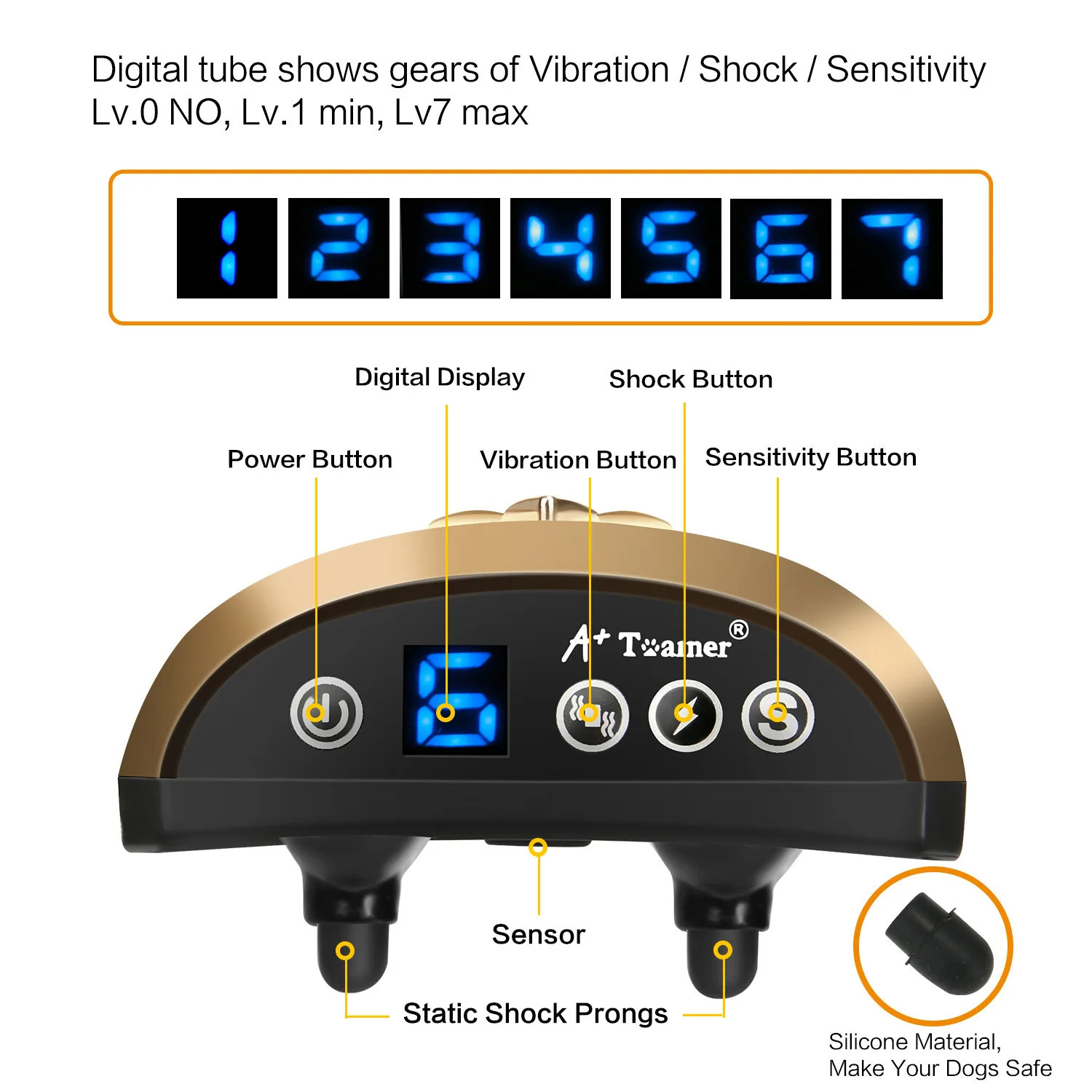 High-End Dog Bark Stopper Pet Trainer Electric Shock Automatic Safety Vibration Anti-Barking Adjustable Collar
High-End Dog Bark Stopper Pet Trainer Electric Shock Automatic Safety Vibration Anti-Barking Adjustable Collar