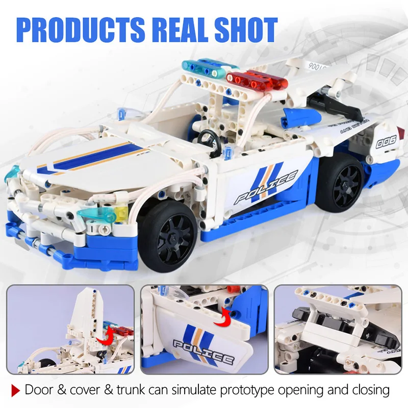 CaDA High-Tech City Police Series Building Blocks GT Radio Car Simulation Model Patrol RC Vehicle Bricks Toys For Children Gifts
CaDA High-Tech City Police Series Building Blocks GT Radio Car Simulation Model Patrol RC Vehicle Bricks Toys For Children Gifts