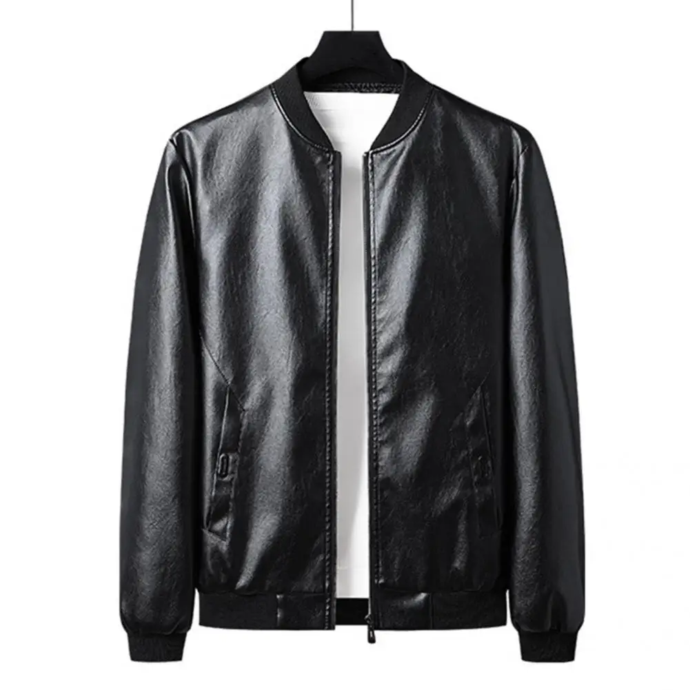 2021 Men Biker Jacket Solid Color Faux Leather Plush Cardigan Slim Autumn Coat Cool Jacket for Motocycling
2021 Men Biker Jacket Solid Color Faux Leather Plush Cardigan Slim Autumn Coat Cool Jacket for Motocycling