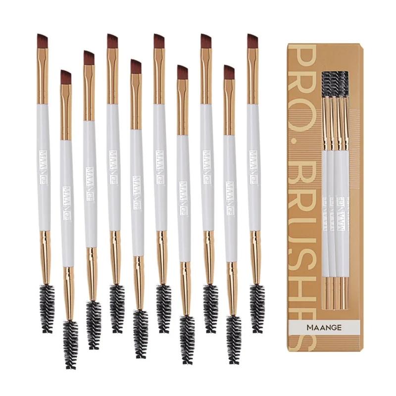 10PCS Dual End Eyeliner Brush Precision Gel Eye Liner Makeup Brush Ultra Thin Slanted Flat Angle Synthetic Bristles Eye Makeup
10PCS Dual End Eyeliner Brush Precision Gel Eye Liner Makeup Brush Ultra Thin Slanted Flat Angle Synthetic Bristles Eye Makeup