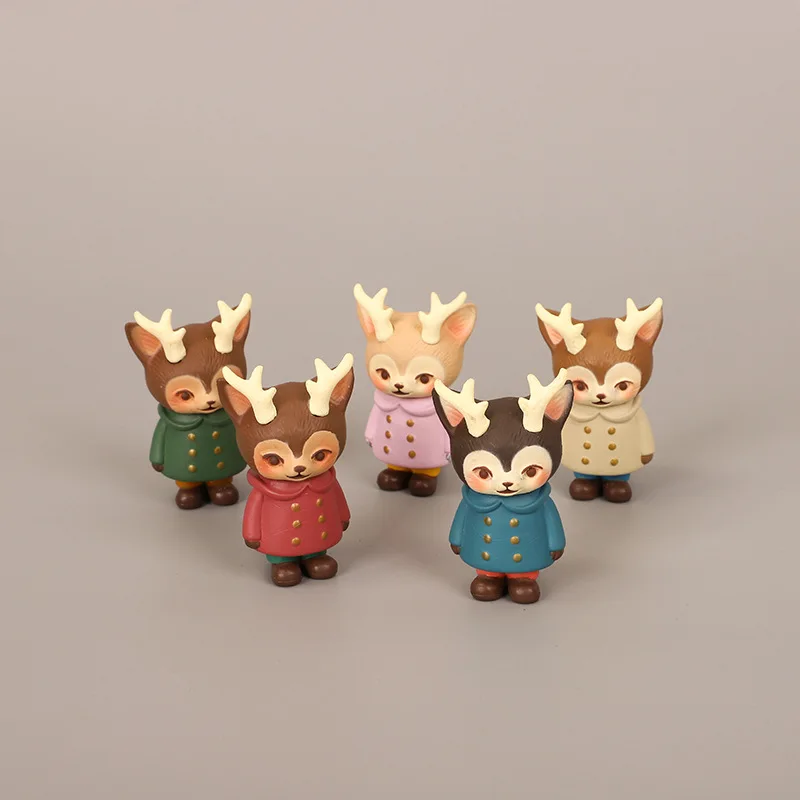 5Pcs/set Cartoon Deer Doll Micro Landscape Figurine Resin Crafts Fairy Garden Miniatures Home Desktop Decoration Accessories
5Pcs/set Cartoon Deer Doll Micro Landscape Figurine Resin Crafts Fairy Garden Miniatures Home Desktop Decoration Accessories